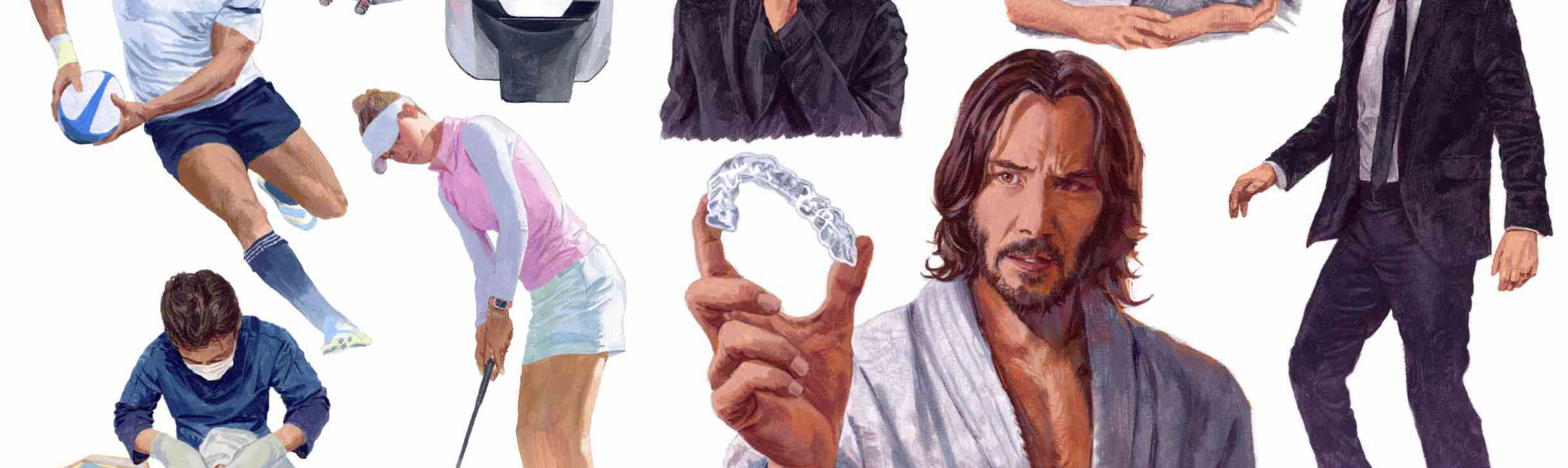 イラスト ジョン·ウィック , ゴルファー , ラガーマン