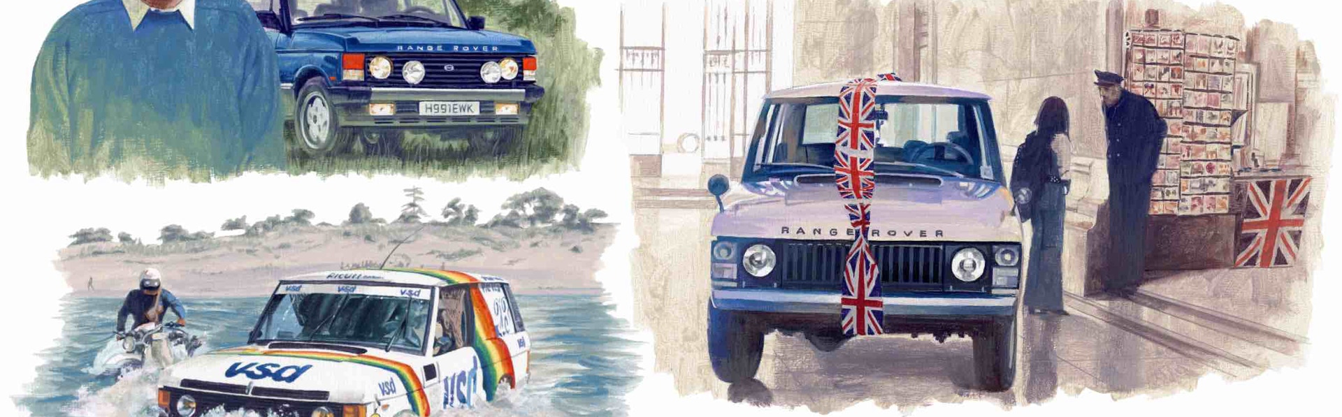 雑誌 Pen  イラストRANGE ROVER , レンジローバー , スペン・キング , パリ・ダカール・ラリー , 大英博物館