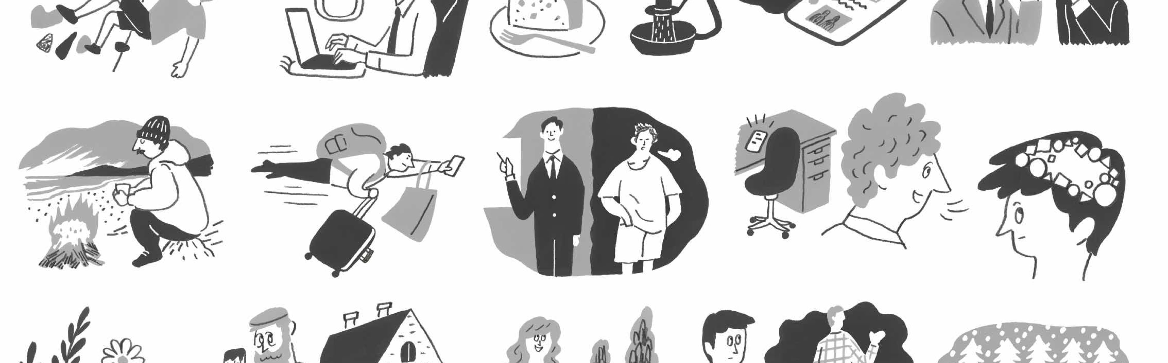 雑誌 ゼクシィBaby 2023 No.318 10月号 「ちょい⚪︎⚪︎でうまくいく 体重管理 体づくりメソッド」中面 イラスト うえむらのぶこ