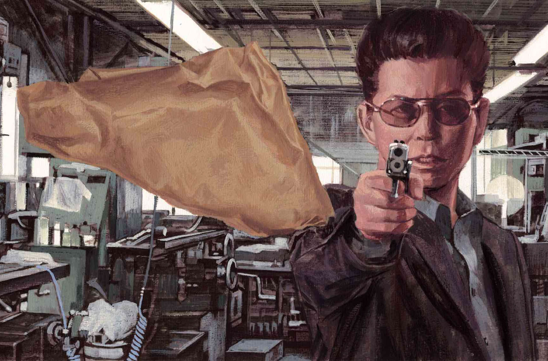 LOGIC MAGAZINE WEB 連載 ビジネス映画学 10.『復讐 運命の訪問者 』哀川翔 うえむらのぶこIllustration Nobuko Uemura