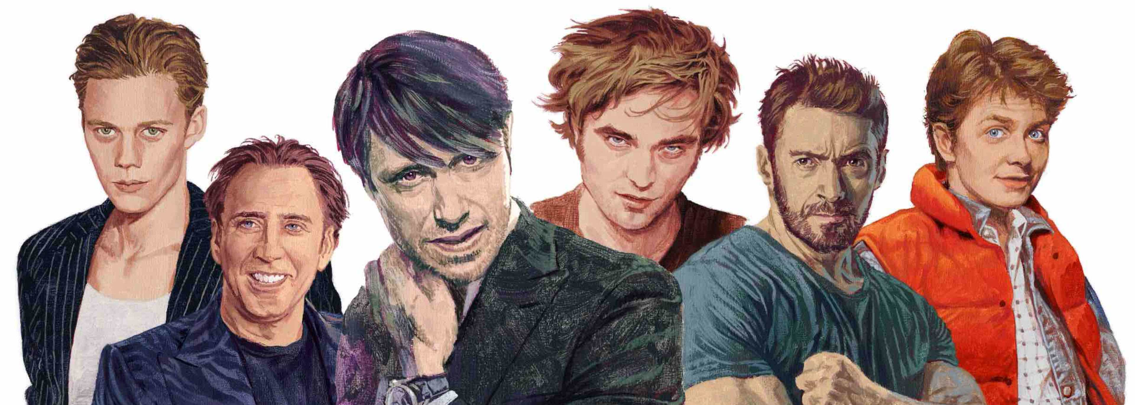 イラスト ビル·スカルスガルド , ニコラス·ケイジ , マッツ·ミケルセン , ロバート·パティンソン , ヒュー·ジャックマン , マイケル·J·フォックス