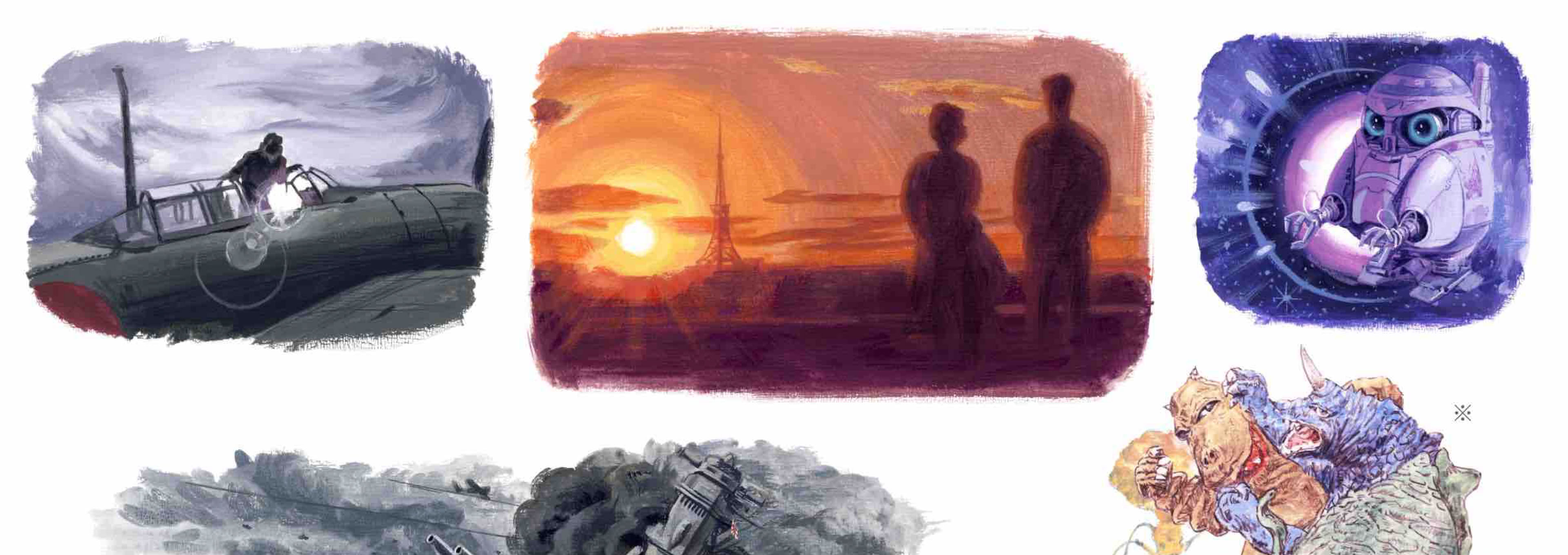 『ALWAYS 三丁目の夕日』『永遠の0』『ジュブナイル』『アルキメデスの大戦』 , 『ゲゾラ・ガ二メ・カメーバ　決戦！南海の大怪獣』（東宝）『怪獣大奮戦ダイゴロウ対ゴリアス』（円谷プロ） イラストレーション うえむらのぶこ